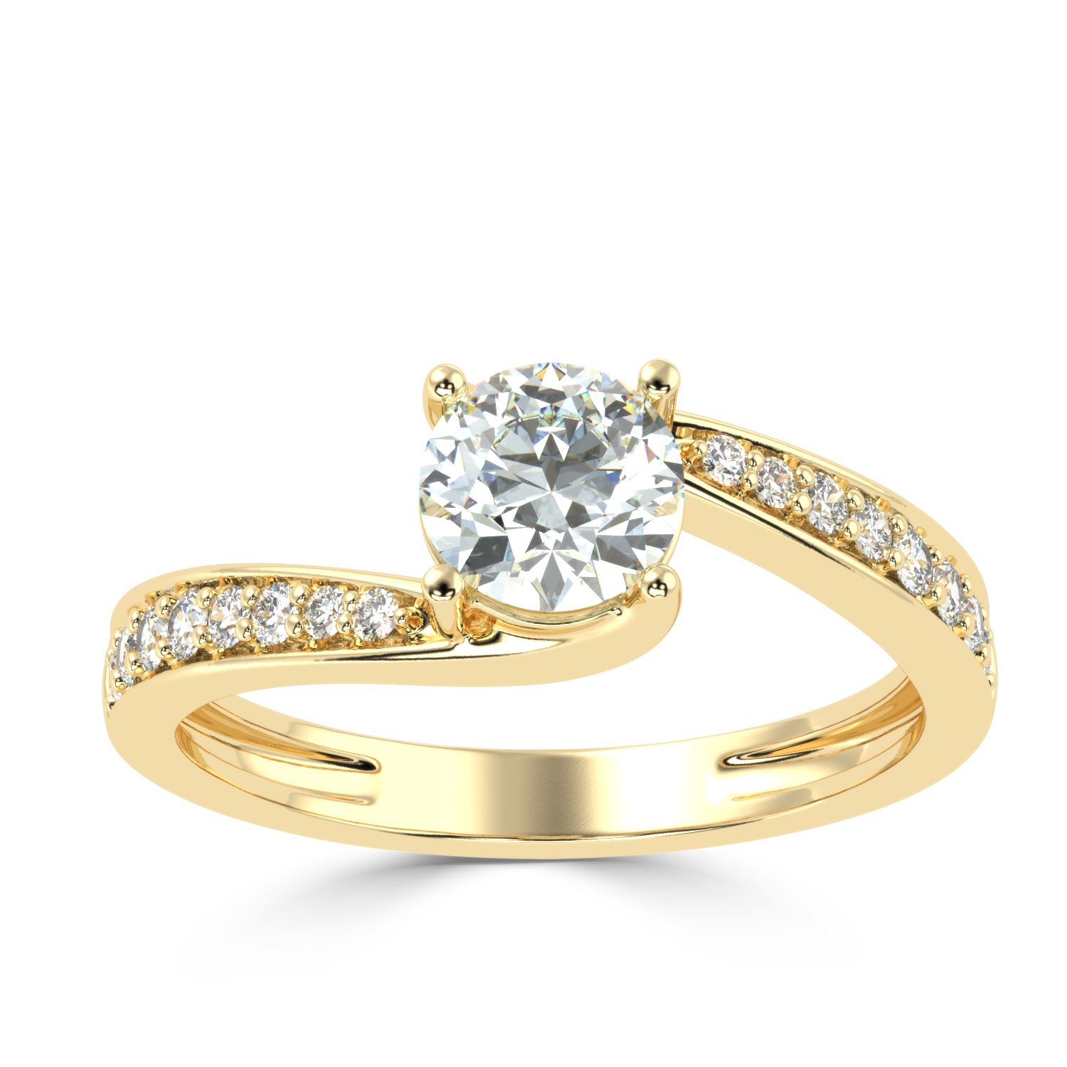 1.24 Carat G Color VS1 Clarity Diamond Studded Natural Diamond Ring.